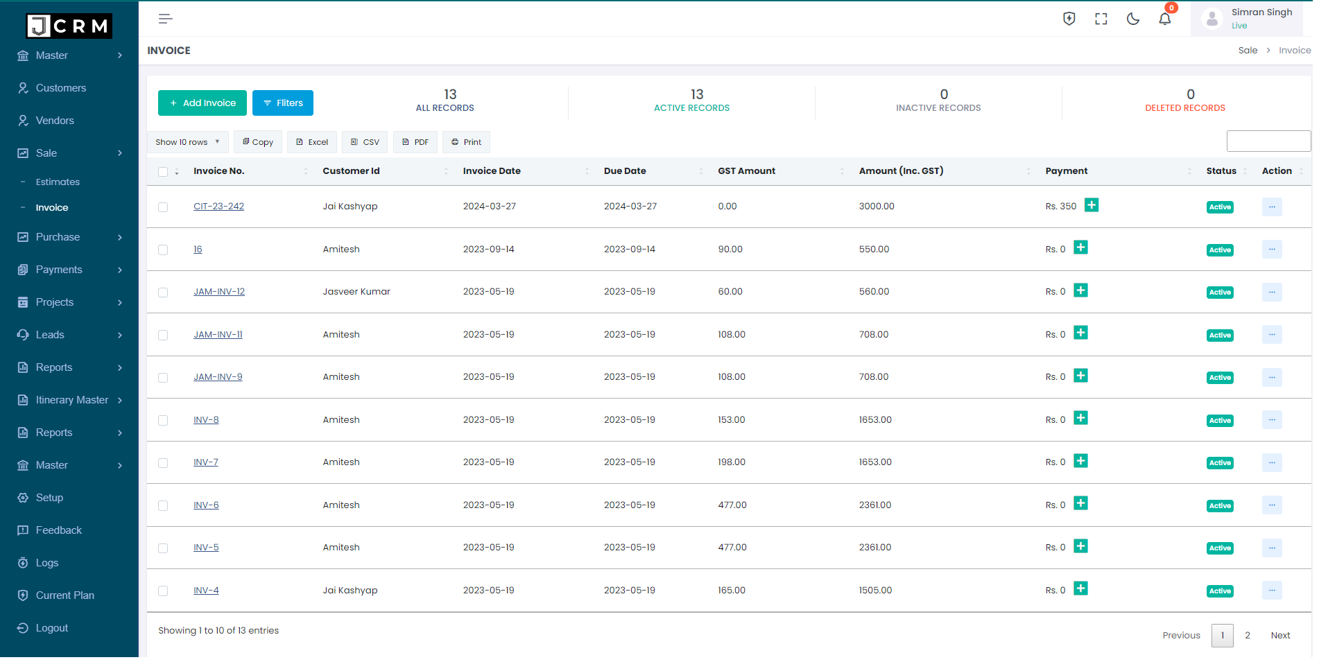 travel agency CRM software